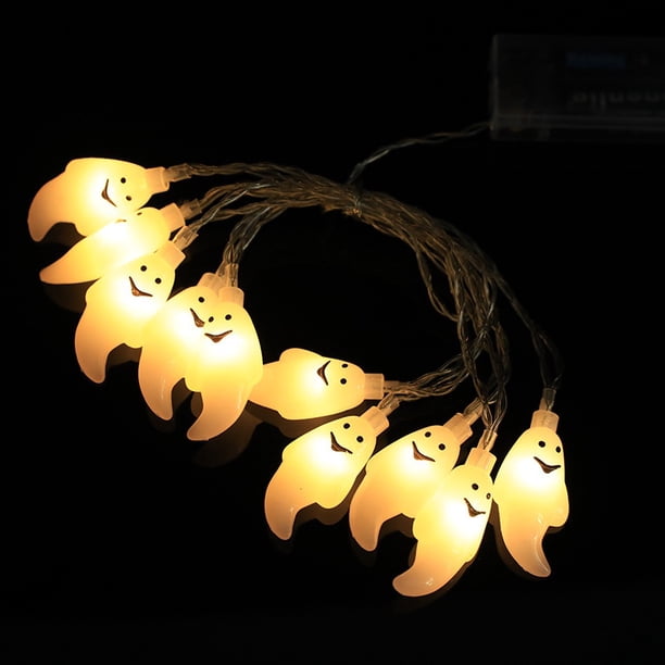 1,5m Luz De Halloween Led Cadena De Luces Calabaza Fantasma Araña Para Diy Fiesta Decoraciones Suministros Batería Ins Estilo Decorativo Linterna 2023