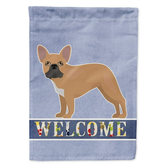Carolines Treasures CK3647CHF French Bulldog Welcome Flag Canvas House Size  Large multicolor