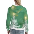 thumbnail image 7 of Sikiie Christmas Green Women's Casual Hoodies Long Sleeve Lightweight Pullover Tops Loose Sweatshirt-Medium, 7 of 7