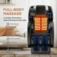 thumbnail image 2 of Massage Chair Full Body, Zero Gravity Massage Chair with Auto Modes, Airbag Massage, 6 Fix Point Rollers, Foot Massage, Heating, Touch Screen Controller, Home Relaxation Recliner with Massage, Black, 2 of 6