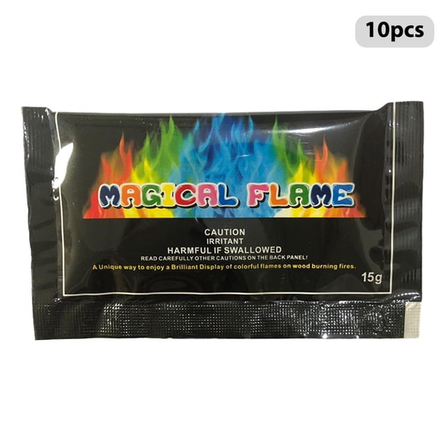 15 g de polvo de fuego, accesorios brillantes seguros para fogatas, hogueras (15 g)