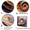 thumbnail image 4 of Designart "Tranquil Purple Pottery Spirals I" Abstract Spirals Picture Framed Canvas Prints, 4 of 5