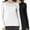 Black & White, variant on Women's Thermal Tops, Thermal Underwear for Women Long Sleeve Tee Shirts Basic Layering V Neck Fleece