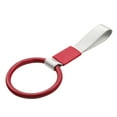 thumbnail image 1 of BUYISI Circle Shaped Car Handle Strap Drift Charm Rear Bumper Decor Subway Bus Handle Silver+Red, 1 of 5