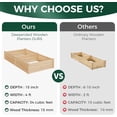 thumbnail image 3 of 8x4 Ft Raised Garden Bed for Outdoor, Wood Garden Bed with 15 Inch Depth for Flowers/Vegetables/Herbs, 3 of 7