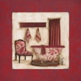 thumbnail image 2 of Robinson, Carol 12x12 Gold Ornate Wood Framed with Double Matting Museum Art Print Titled - Ruby Romance II, 2 of 4