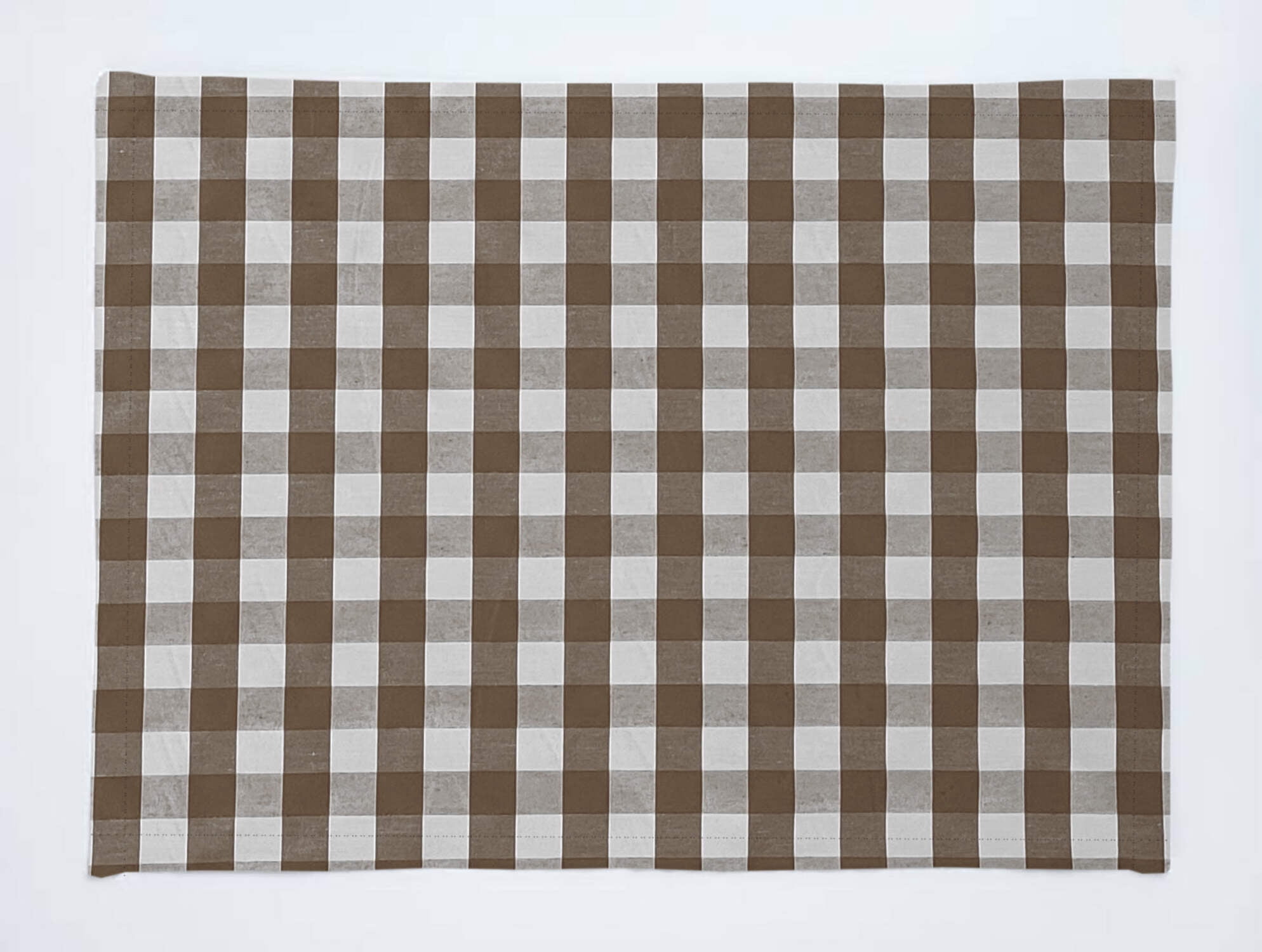 Gingham Checkered Cotton Dinner Table Placemats Holiday Home Decoration 13" x 19" (Pack of 4)