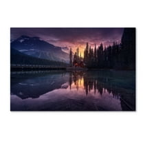 Trademark Fine Art 'Lake House Sunrise' Canvas Art by Jesus M Garcia