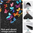 thumbnail image 3 of Black Blue Yellow Butterfly Pattern Kitchen Rugs Sets Of 3,Kitchen Runner Rugs Non Skid Washable,Decorative Kitchen Floor Mats for Kitchen,Sink,Laundry,17"x30"+ 17"x47" + 17"x59", 3 of 6