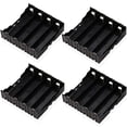 thumbnail image 1 of 18650 Battery Case Holder, 4 Pcs 4 Slots x 3.7V DIY Battery Storage Box, in Parallel Black Plastic Batteries Case with Pin for Soldering 4 x 18650, by, 1 of 5