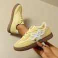 thumbnail image 5 of Women Classic Retro Gum Sole Fashion Sneakers Casual Tennis Skate Shoe Leather Walking Footwear Anti Trainers, 5 of 9