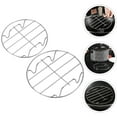 thumbnail image 3 of Hemoton 2pcs Small Roasting Racks Round Baking Racks Multifunctional Steamer Racks, 3 of 5