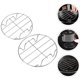 thumbnail image 4 of 2 piezas Pequeñas rejillas de tostado bastidores redondos para hornear estantes de vapor multifuncionales, 4 of 5