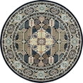 thumbnail image 1 of Unique Loom Narenj Medallion Design Area Rug 5' x 5' Round Navy Blue/Tan, 1 of 1