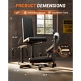 thumbnail image 6 of Professional Leg Press Machine, 88 lbs Heavy Duty Carbon Steel Strength Training Equipment for Home Gym, Compact Lower Body Workout Station, 6 of 8