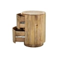 thumbnail image 5 of Kingston 2-Drawer 18" Round Nightstand - Natural, 5 of 6