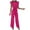 Hot Pink, variant on Odeerbi Jumpsuit for Womens Trendy Summer Solid 2025 Casual Ruffle Short Sleeve Suspender Jumpsuit Hot Pink