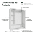 thumbnail image 4 of Ropero Closet Madesa 3 Puertas 1 Espejo BB, 4 of 9