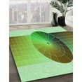 thumbnail image 2 of Ahgly Company Indoor Square Patterned Olive Drab Green Area Rugs, 3' Square, 2 of 6