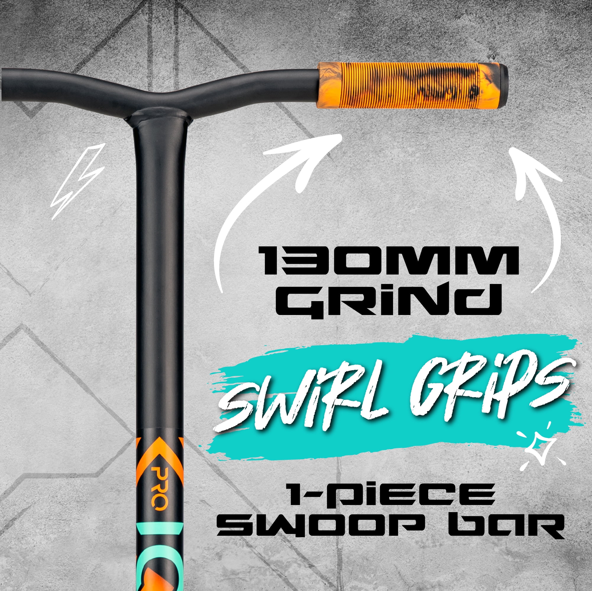 Madd Gear Kick Pro Stunt Scooter for Ages 6 + Strong Aluminum 5" Wide Lightweight Deck - Designed for Skatepark Use