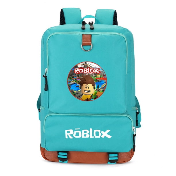 Roblox-mochila de juego de mundo Virtual para hombre y mujer, bolsa de viaje para estudiantes, bolsa para ordenador, aligeramiento de hombros con cremallera