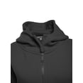 thumbnail image 4 of A2Y Women's Casual Kangaroo Pocket Zip Up Snap Button Sweatshirt Hoodie Jacket (S-3XL) Black M, 4 of 5