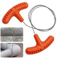 thumbnail image 3 of 70CM Manual Steel Rope Chain Saw String Wire Saw For Survival Gear (Orange), 3 of 9