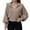 Khaki, variant on Women's Relaxed Loose-Fitting Open Neckline Pullover Short Sweater for Comfortable and Casual Everyday Wear,White,S