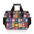 thumbnail image 7 of FORMRS Insulated Cooler Bag 24 Cans Capacity Soft Leakproof Lunch Box with Side Pockets, Blue Jam, 7 of 7