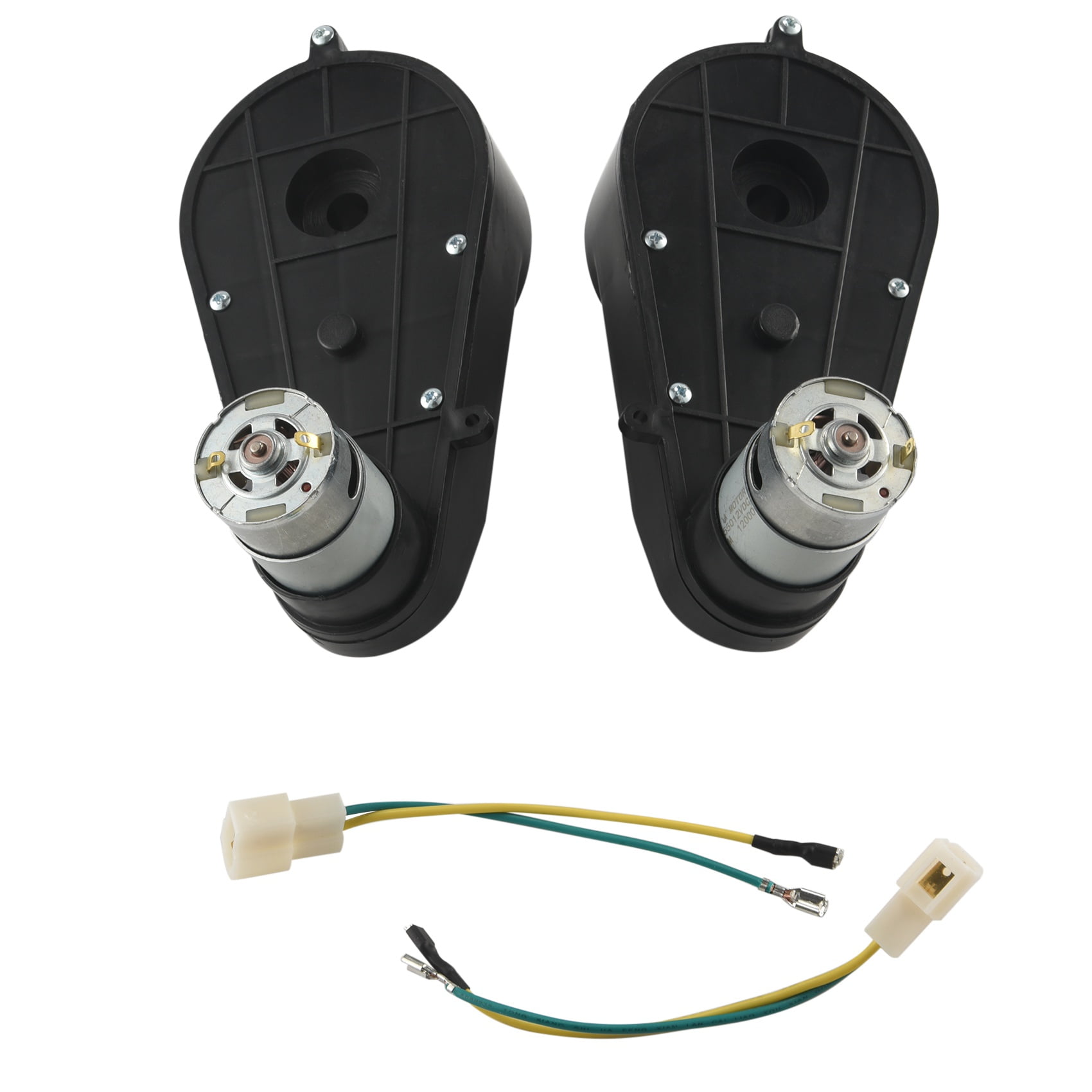 2 Pcs 550 Universal Children Electric Car Gearbox With Motor, 12Vdc
