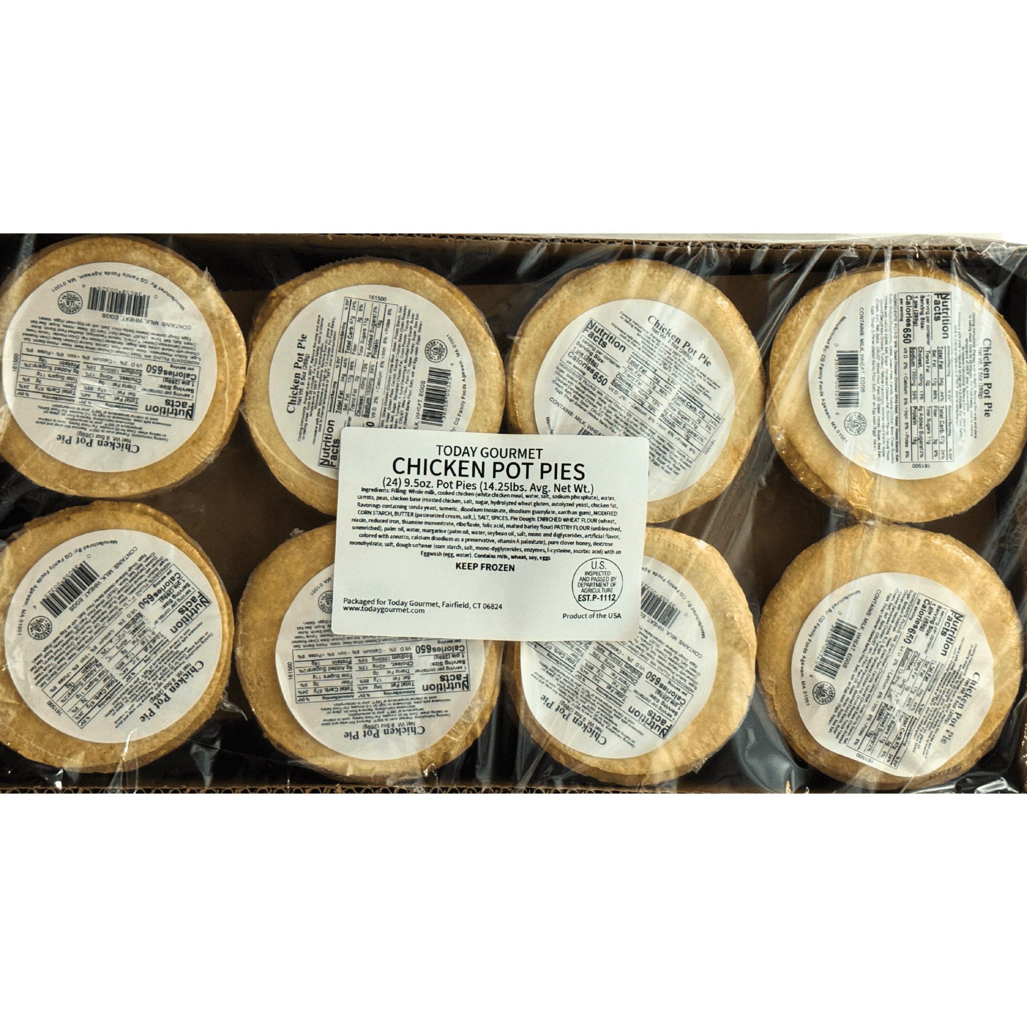 Today Gourmet Chicken Pot Pies (24-9.5oz Pot Pies)