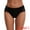 Black, variant on Unique Bargains Women's Lace Mid-Waisted Full Coverage Briefs L Beige