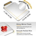 thumbnail image 2 of Joyfair 17.5 Inch Baking Sheet, Stainless Steel Half Size Cookie Sheet Pan, Professional Bakeware for Roasting and Grilling, Rolled Rim & Mirror Finish, Heavy Duty & Rust Resistant, Dishwasher Safe, 2 of 7