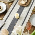 thumbnail image 5 of Sm:)e Grey Farmhouse Woven Rustic Hollow Table Runner, Boho Table Runner, Dining Kitchen Home Decor, 12x72 Inch, 5 of 6