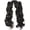 Black, variant on 28 Inch/70 cm Lolita Long Curly 2 Ponytails Clip   Wig (Hot )
