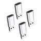thumbnail image 4 of Adaptadores hembra USB 3.0 a tipo C Hugo Plata 4 Uds, 4 of 10