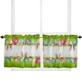thumbnail image 6 of Easter Eggs Rabbit Ears Grass Curtains Home Decor Living Room Kitchen Balcony Room Window Curtain Bedroom Patio Decoration, 6 of 7