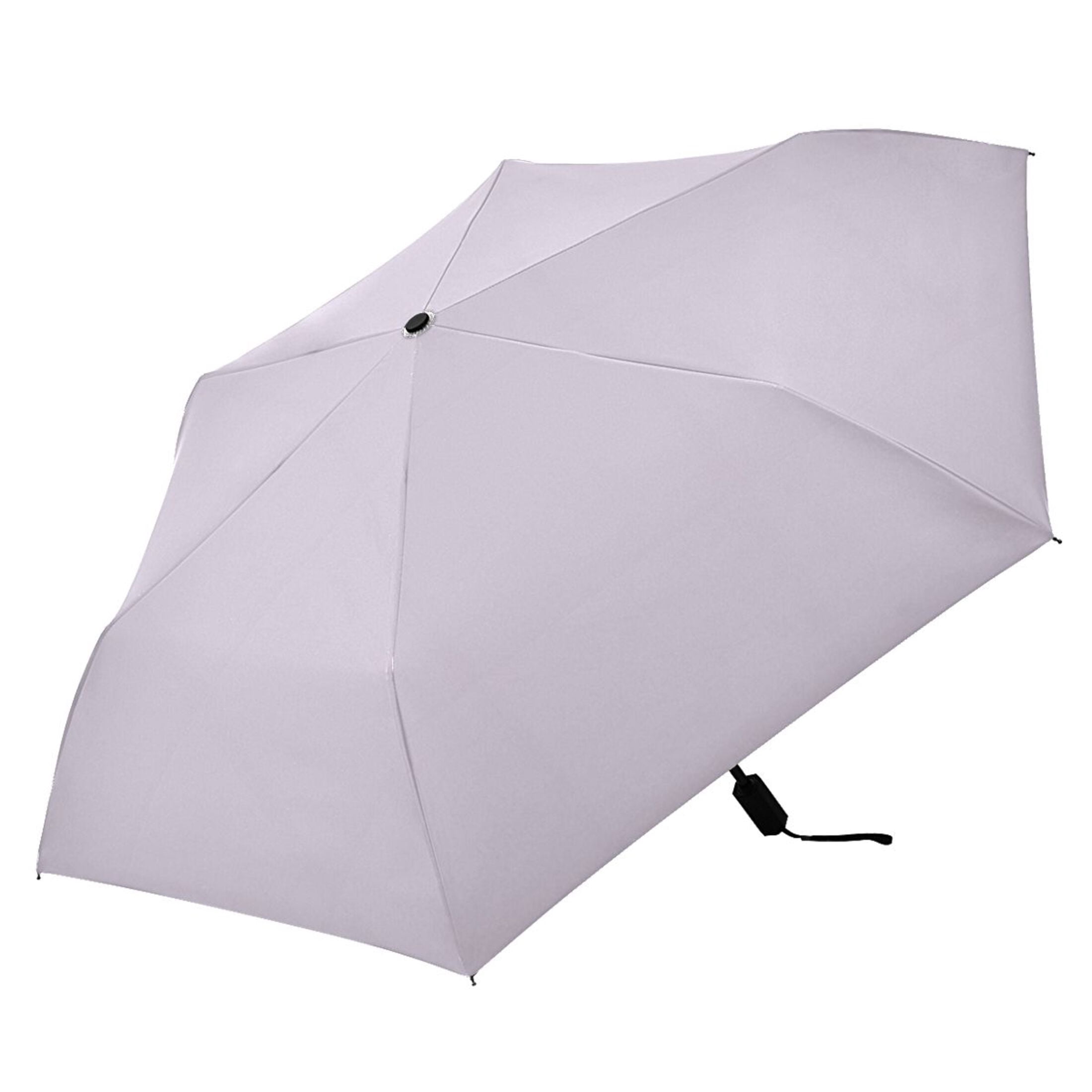 ALAZA Light Purple Background UPF 50+ Compact Folding Umbrella for Rain Travel Umbrella Packable