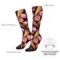 thumbnail image 5 of Knee High Socks for Men and Women, ice cream cake Althletic Compression Socks, Support Long Tube Socks for Outdoor Sport, Calf Socks, High Stockings for Women Men, 5 of 7
