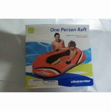 clearwater - one person raft - inflated size is 57 inches