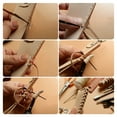 thumbnail image 3 of unbranded 4Ud Agujas De Cuero Para Coser A Mano En Acero Plateado Para Proyectos De Cuero Duraderos Y Versátiles, 3 of 8