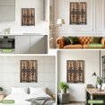 thumbnail image 6 of Canvas Wall Art, Wooden Plank Framed Canvas Prints for Living Room Bedroom, Rustic Farmhouse Brown Black Barn Door Large Gallery Wrapped Wall Decor for Home Office, Gifts, 16"x20" Ship Next Day, 6 of 6