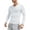 White, variant on Men V Neck Long Sleeve Tee Tops Muscle Slim Fit Low Cut Stretch Undershirts T-Shirts Black L