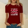 thumbnail image 2 of Pompotops Mode Femmes Tops Funny Printe CasualFit Tee Shirts Blouse Chemise Imprimée, 2 of 5