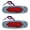 2x Red, variant on 6.5" Inch Amber LED Side Marker Lights Clearance Chrome Base Bezel 2x Amber Lens