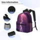 thumbnail image 3 of Fotbe Thunderstorm Violet Purple Mochila Ligera Casual para Laptop para Hombres y Mujeres, Mochila Impermeable de Uso Diario, Mochila para Universidad, 3 of 6