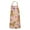 Golden Retriever With, variant on Golden Retriever with Flowers Apron-Garden Aprons for Women with Pockets-Cotton Linen Waterproof Kitchen Cooking Gardening Aprons Adjustable for Kitchen,Cooking,BBQ and Salon 33x27 Inch