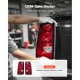 thumbnail image 3 of VEVOR Tail Light Assembly 2PCS Left & Right Side Tail Light with Halogen Bulbs, 3 of 9