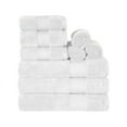 thumbnail image 2 of BNM Turkish Cotton Heavyweight 9 Piece Towel Set, White, 2 of 5