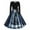 *18-Blue, variant on VBVC No Boundarie Women's Santa Claus Tie Belt Dress,Ladies Sparkling Snowflake Midi Dress,Merry Christmas Clothes Gift For Women,Black,Size M